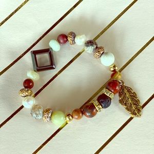 Semi precious stone bracelet